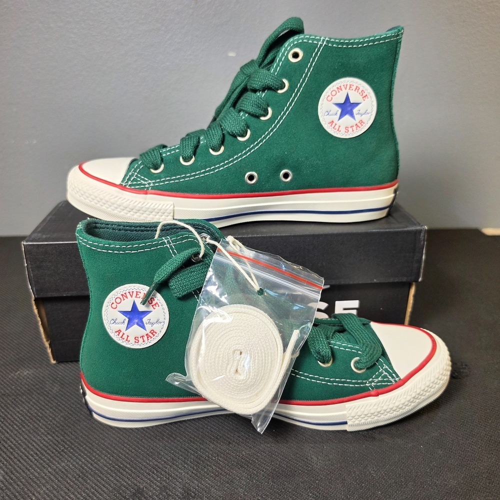 Kids sz 4 Wm 5.5 Converse Chuck Taylor All Star Hi A11983C Forest Green Leather